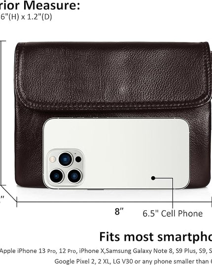 befen Genuine Leather Small Crossbody Bags for Women Cell Phone Bag Cross Body Purses,Silver Zipper