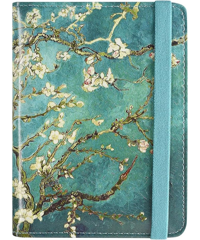 ACdream RFID BLOCKING Passport Holder Travel Wallet - Premium PU Leather Cover Passport book with Card Holder, Pen Slot, Keep Organization, and Travel Essentials for Women and Men, Blossom