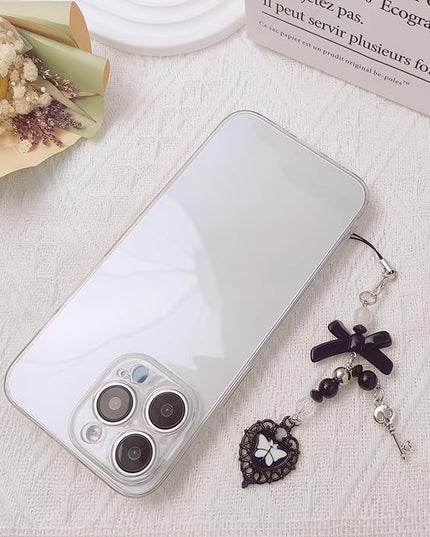 1-4PCS Cute Phone Charms Aesthetic Y2K Cell Phone Charms Strap Strawberry Butterfly Star PhoneCharm Y2K Accessories for Bag Keychain Airpods Camera Pendants Decor