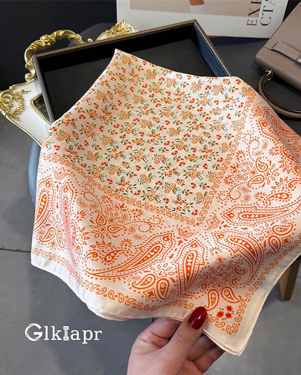 Satin Bandana Headscarf for Women Silky Hair Scarves for Fashion Lightweight