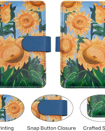 Melsbrinna Rfid Passport Holder for Travel women/Men, Cute Passport Wallet Rfid Blocking Card Slots, Rfid Passport Cover/CaseTravel Wallet, Passport Book Holder (1, Blue2)