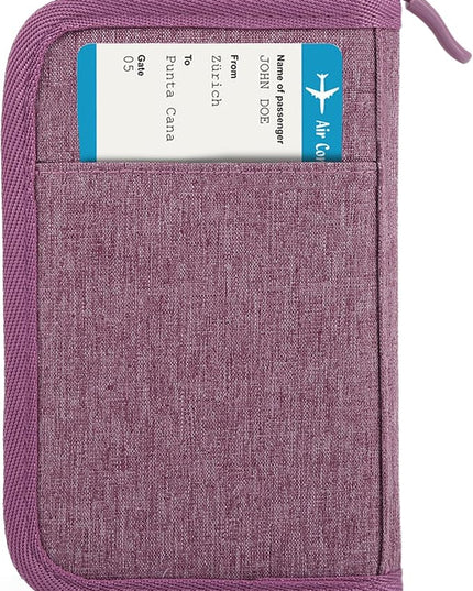 Passport Holder for Travel, Women Rfid Blocking Passport Wallet, Travel Essentials Premium Wallets, Waterproof Passport Holders Bag for Men Traveling, Travel Document Organizer Credit Cards Case