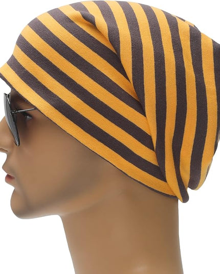 ZLYC Cotton Thin Slouchy Beanie Hat for Men Women Fashion Soft Stretch Knit Skull Cap