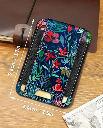 FINPAC MagSafe Wallet, Magnetic Card Wallet Holder for iPhone 17/16/15/14/13/12 Series, Safe RFID Blocking Slim Leather 6 Card Holder for Women Men