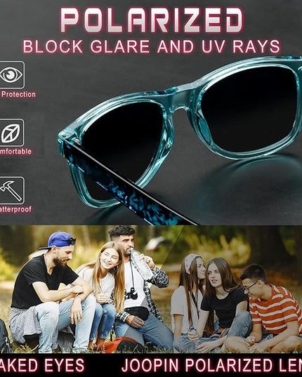 Joopin Square Sunglasses Polarized UV Protection Trendy Designer Sun Glasses Men Women