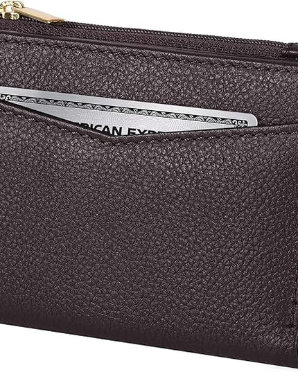 Oak Leathers Leather Wallet For Women - Small RFID Coin Purse Credit Card & ID Holder for Ladies, Gift for Women's, Bifold Wallets (Nappa Brown)