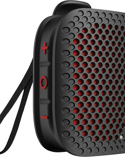 Monster Blaster Micro Wearable Bluetooth Speaker, Clip-On Wireless Small Portable Speaker with Built-in Mic (Non-Magnetic), IPX7 Waterproof, TWS, Hands-Free Music/Calls for Work/Cycling/Running, Black