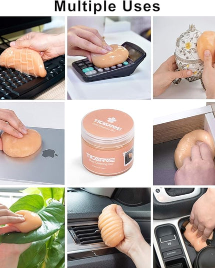 TICARVE Cleaning Gel for Car Detail Putty Cleaning Gel Auto Detail Tools Car Interior Cleaner Cleaning Mud Dust for Cars and Keyboard Cleaner Gel Clean Slime Reusable Car Vent Cleaner