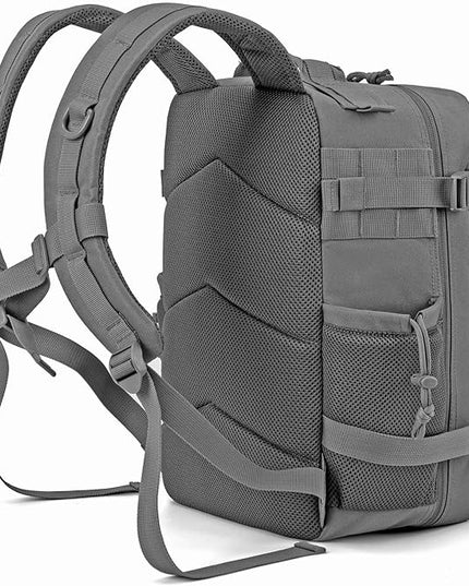 QT&QY 25L/45L Military Tactical Backpack For Men Molle Daypack 3 Day Bug Out Bag Hiking Rucksack With Bottle Holder