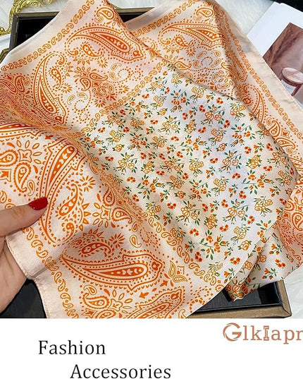 Satin Bandana Headscarf for Women Silky Hair Scarves for Fashion Lightweight