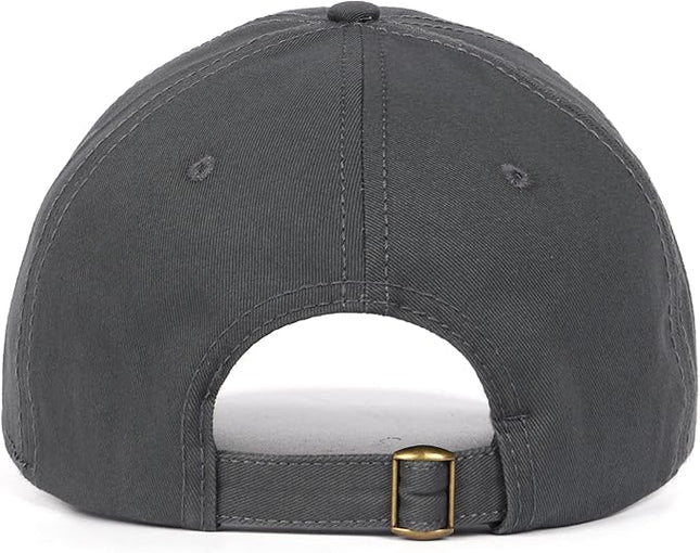 Zylioo XL XXL Oversize Baseball Cap, 100% Cotton Adjustable Dad Hat for Big Heads 23.5"-25.5", Soft Crown Large Size Cap