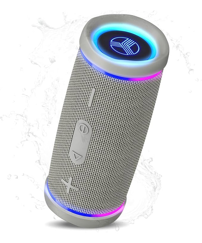 TREBLAB HD77 Bluetooth Speaker, 30W Portable Wireless Speaker with 360° Stereo Sound & Deep Bass, IPX7 Waterproof Outdoor Bluetooth Speaker, 20H Battery, TWS Pairing for Home, Beach, Pool, Camping