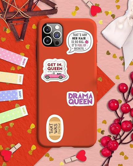 100Pcs Burn Book Stickers for Laptop, Waterbottle - Burn Book Party Decorations & Favors - Gift for Women & Men