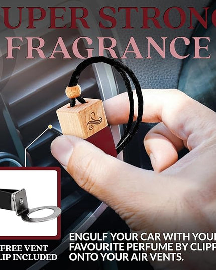 Carat Rouge Car Air Freshener for Women | Baccarat Rouge 540 Car Scents for Women | Car Fragrances - Carat Rouge by Perfa, Maroon