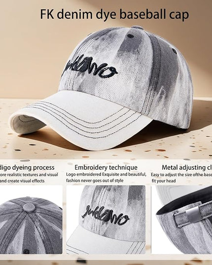 Trendy Unisex Graffiti Baseball Cap, Adjustable Cotton Baseball Cap for Men & Women, Athletic Streetwear Hat
