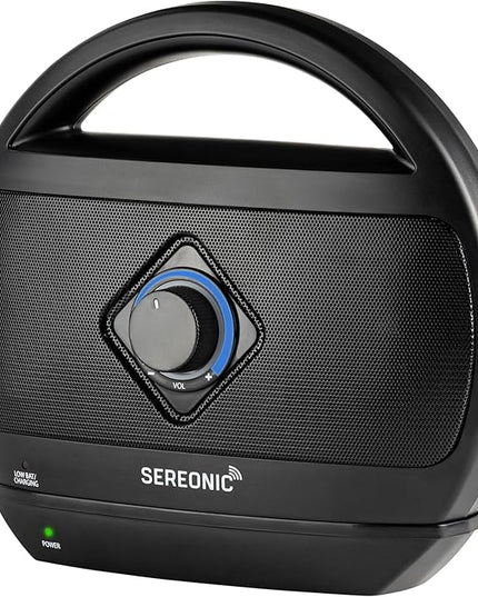 Portable Wireless TV Speakers - Ideal for TV Watching Without The Blaring Volume - Wireless Speakers Designed for Hard of Hearing, Elderly, and Seniors