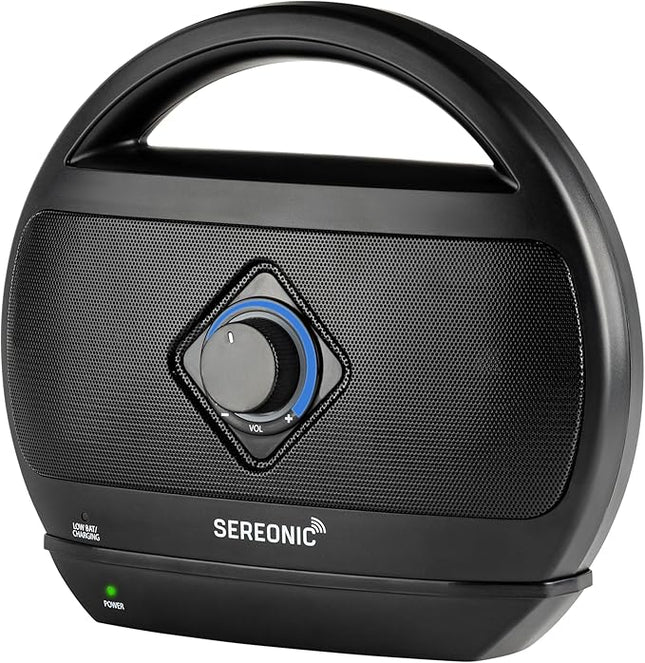 Portable Wireless TV Speakers - Ideal for TV Watching Without The Blaring Volume - Wireless Speakers Designed for Hard of Hearing, Elderly, and Seniors
