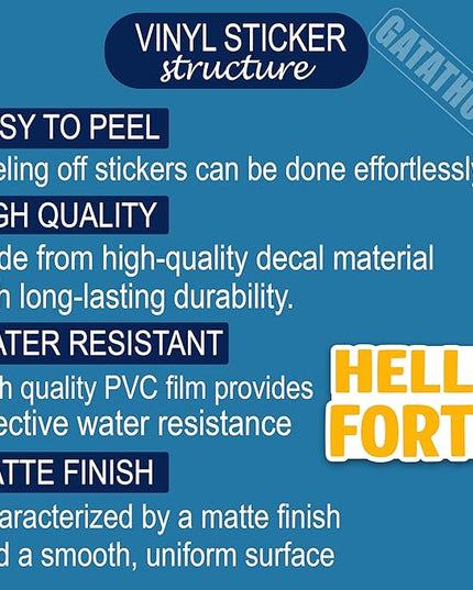 (3Pcs) Hello Forty Stickers – Happy 40th Birthday Sticker Cheers to 40 Years Waterproof Vinyl Decals for 40th Birthday Gifts, Water Bottles, Scrapbooks, Journals, 3 x 1.8 inch