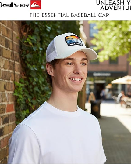 Quiksilver Men's Premium Cotton Adjustable Snap Back Logo Baseball Cap