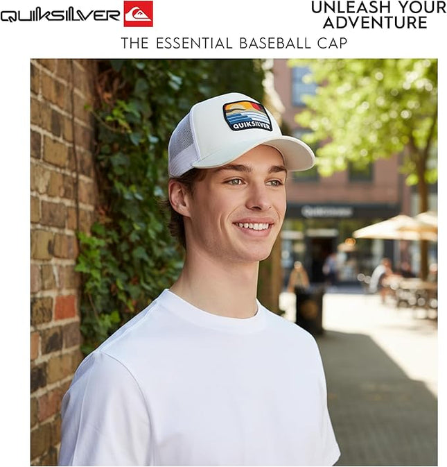 Quiksilver Men's Premium Cotton Adjustable Snap Back Logo Baseball Cap