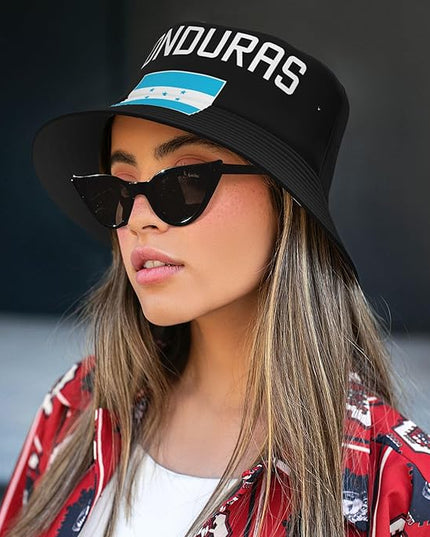 Funny Flag Bucket Hat for Men Women, Fisherman Hats Packable Fashion Sun Cap for Travel Outdoor Beach Boys Girls