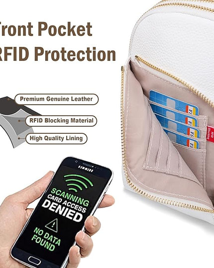 INICAT RFID Blocking Sling Bag Anti Theft Crossbody Bags Women Valentine's Day Gifts Travel Purses Vegan Leather