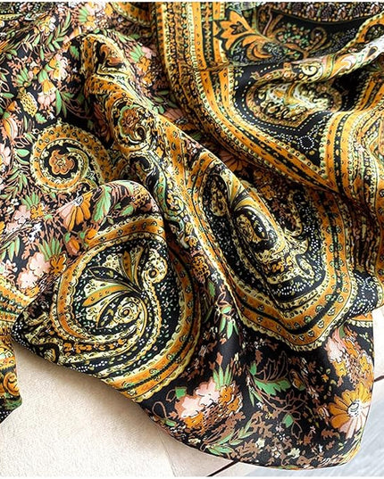 Fashion Scarves Scarf 100% Silk Feeling Scarf Silk Like Scarves Long Lightweight Sunscreen Shawls for Women