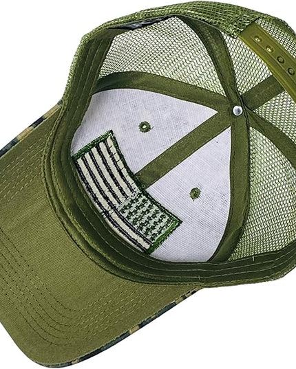Roytrense Embroidered American Flag Unisex Baseball Cap (100% Cotton)
