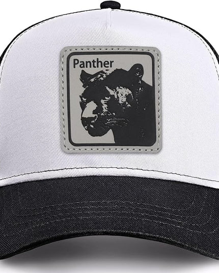 Animal Trucker Hats Leather Pattern Adjustable Snapback Mesh Animal Baseball Cap for Men