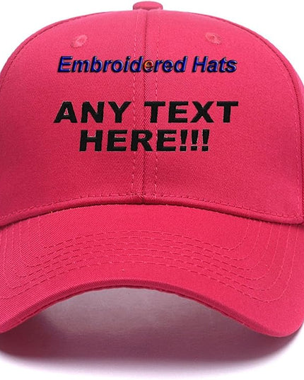 Custom Embroidered Hats Your Own Text Curved Bill Hip Hop Snapback Baseball Hats