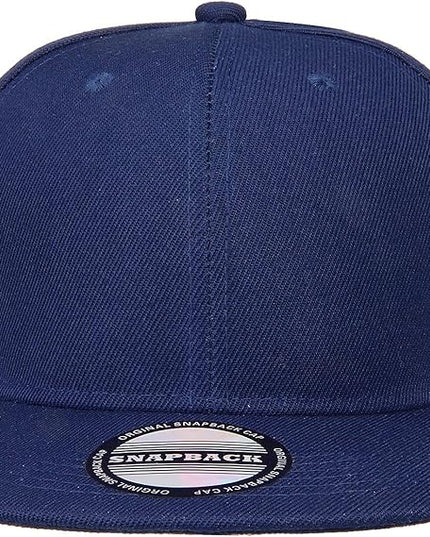 Classic Snapback Hat Cap Hip Hop Style Flat Bill Blank Solid Color Adjustable Size