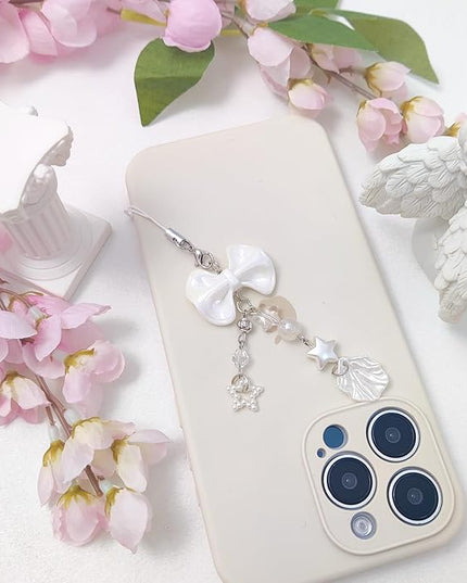 1-4PCS Cute Phone Charms Aesthetic Y2K Cell Phone Charms Strap Strawberry Butterfly Star PhoneCharm Y2K Accessories for Bag Keychain Airpods Camera Pendants Decor