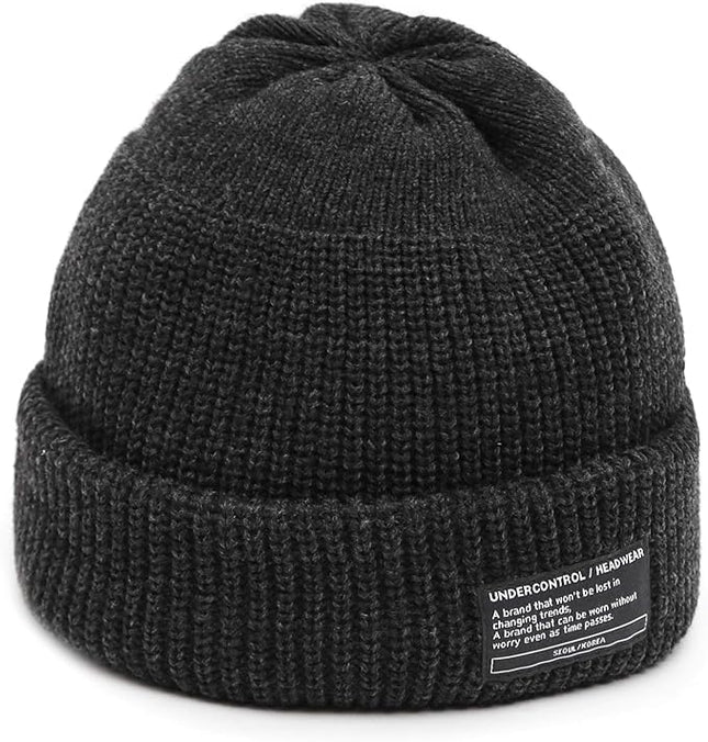 UNDERCONTROL Winter Trawler Fisherman Beanie Men Women Unisex Stylish Plain Docker Skull Hat Roll up Watch Cap Color Pack