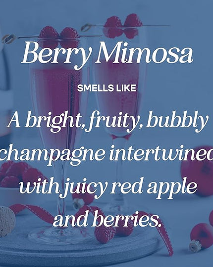 CANDECraftCo Car Air Hanging Fragrance Oil, Car Auto Freshener for Essential Oils, Scents Fragrance Aromatherapy Automobile Diffuser, Long Lasting (Berry Mimosa + Champagne)