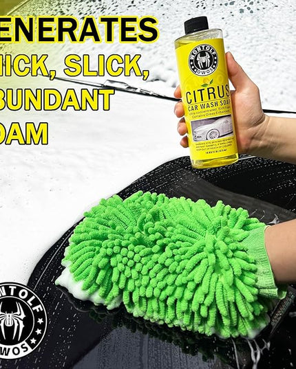 Wontolf Complete Car Wash Cleaning Kit, Car Interior Detailing Kit with Car Wash Soap, Interior Detailing Cleaner, Wheel Cleaner, Wheel Brush, Dying Towel, for Cars Trucks RVs SUVs