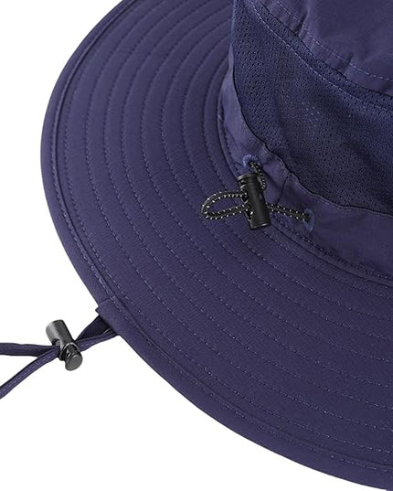 Connectyle Men's Sun Hat UPF 50+ Wide Brim Bucket Hats for Fishing Hiking Gardening Adjustable Boonie Hat Outdoor Safari Hats