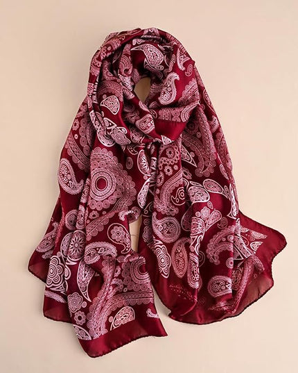 Silk Scarf Mulberry Silk Fashion Scarves Long Lightweight Shawl Wrap …