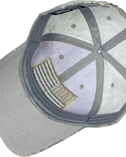 Roytrense Embroidered American Flag Unisex Baseball Cap (100% Cotton)