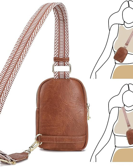 INICAT Small Anti Theft Crossbody Bags Women Valentine's Day Gifts, Vegan Leather Sling Cross Body Purse Travel Essentials