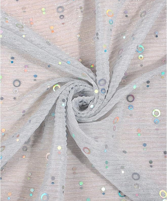Floerns Women's Sequin Bandana Square Scarf Silk Scarves Mesh Shawl and Wrap for Evening Dresses