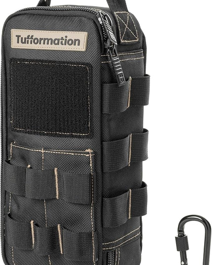 Heavy Duty Small Tool Bag Pouch Portable Utility Organizer Case with Zipper Handle. Perfect for EDC, Motorcycle, Road Bike, Electricians & More