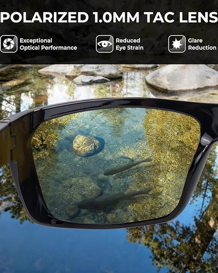 KastKing Huzzah Polarized Sport Sunglasses for Men and Women, Ideal for Driving Fishing Cycling and Running,UV Protection