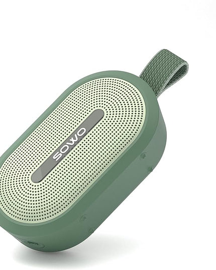 SOWO Wireless Portable Small Speaker, Ultra Magnetic Bluetooth Speaker for Golf Cart, Coverless IP67 Waterproof, 24 H Playtime, Pro Sound, Clip Hanging Design for Outdoor, Indoor - Green