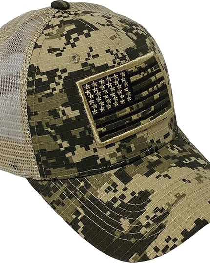 Roytrense Embroidered American Flag Unisex Baseball Cap (100% Cotton)
