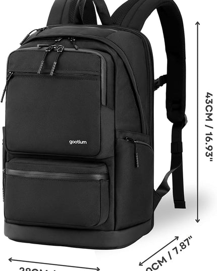 GOOTIUM Laptop Business Travel Backpack - TSA-Friendly Carry-On Luggage Boundless Collection Daypack for College, Commuting & Work | TSA-Friendly, Carry-On Luggage, for Business, Travel, for College, Commuting