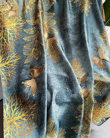 Fashion Scarves Scarf 100% Silk Feeling Scarf Silk Like Scarves Long Lightweight Sunscreen Shawls for Women
