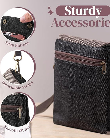 katloo Small Crossbody Cellphone Purse Bag With Shoulder Strap, Travel Pouch Women Passport Phone Holder Wristlet Wallet