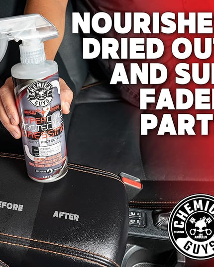 Chemical Guys G6 HyperCoat High Gloss Protectant Dressing, For Vinyl, Rubber, Plastic, Tires and Trim, Gloss Dressing Restores Shine & Protection for Cars, Trucks, Motorcycles, SUVs and RVs, 16 oz