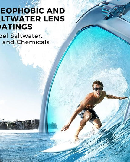 KastKing Huzzah Polarized Sport Sunglasses for Men and Women, Ideal for Driving Fishing Cycling and Running,UV Protection