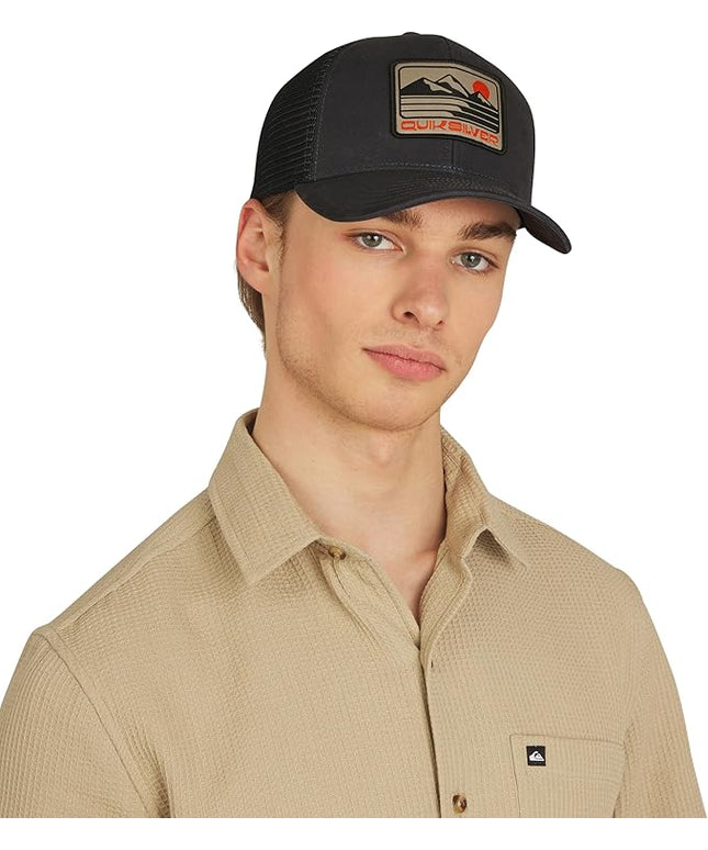 Quiksilver Men's Premium Cotton Adjustable Snap Back Logo Baseball Cap